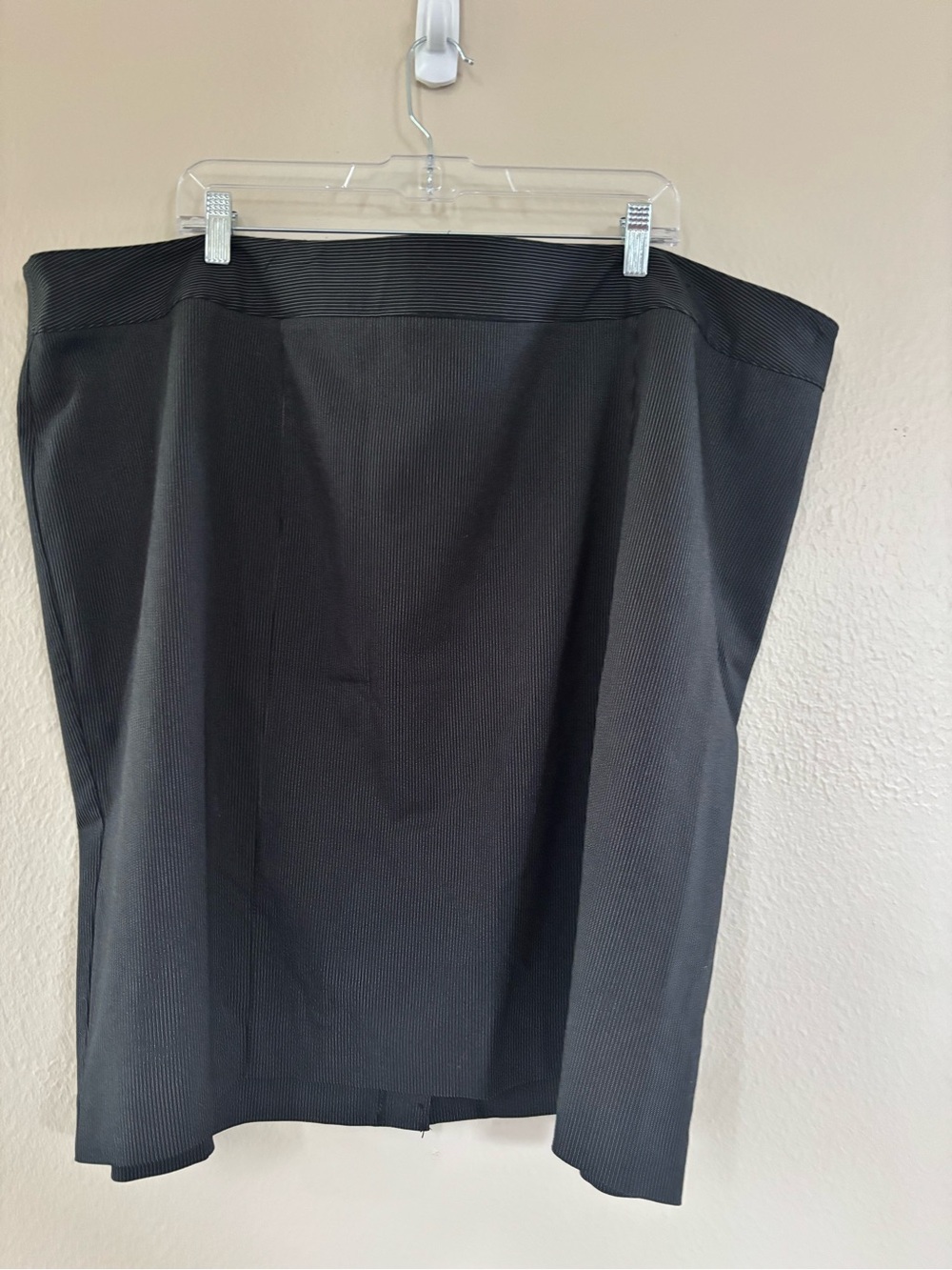 Lane Bryant Black Pinstripe Pencil Skirt - size 28